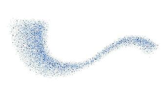 Abstract shiny blue glitter design element vector