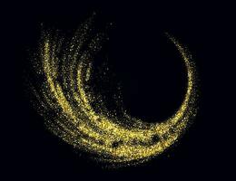 Abstract shiny gold glitter design element. vector