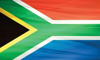 ilustración de sur África bandera y editable vector sur África país bandera