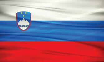 Illustration of Slovakia Flag and Editable vector Slovakia Country Flag