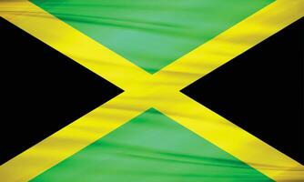 ilustración de Jamaica bandera y editable vector Jamaica país bandera