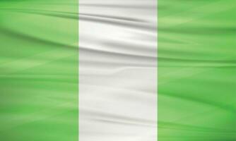 Illustration of Nigeria Flag and Editable vector Nigeria Country Flag