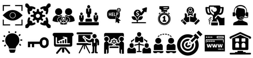 Business Team - line vector icon set. Pixel perfect. Editable stroke. The set includes a Organized Group, Group Of People, Team, Coworkers, Diversity, Team Building, Handshake, Jigsaw Piece, Meeting,