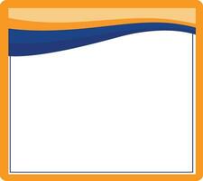 orange Wave business banner vector