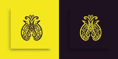 two different logos for a restaurant vector