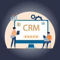 Isometric crm vector