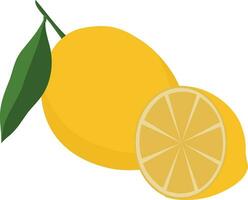 Icon set lemon, vector illustration on white background