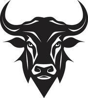 HornCraft Sleek Bull Head Vector Emblem TaurusMark Dynamic Vector Bull Head Icon