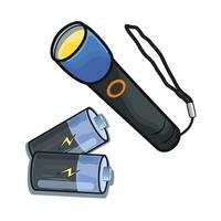 illustration of flashlight vector