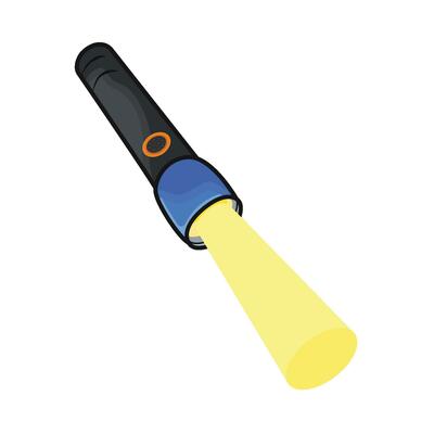 illustration of flashlight