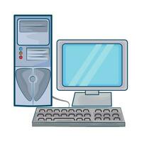 personal computer illustration vector