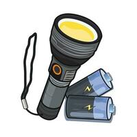 illustration of flashlight vector