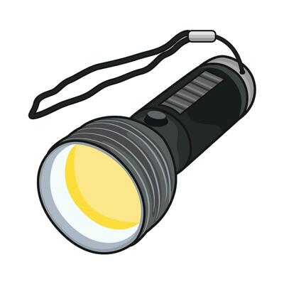 illustration of flashlight