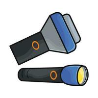 illustration of flashlight vector