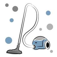 Vacuum cleaner on a white background vector