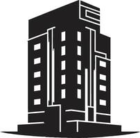 UrbanRise Tailored Vectorized Building Icon SkylineCraft Dynamic Vector Building Symbol