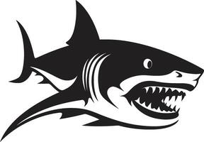 apéndice depredador vector logo diseño tiburones ferocidad icónico emblema diseño