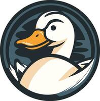 QuackCraft Sleek Vector Duck Logo WaddleMark Elegant Duck Icon