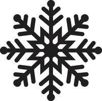 copos de nieve resplandor desvelado icónico emblema diseño escarchado encantamiento desplegado logo vector diseño