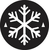 Icy Intricacies Logo Vector Icon Winter Wonderland Snowflake Icon Design