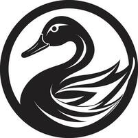 PondPaddleAura Dynamic Duck Symbol GlideMaster Precision Vectorized Duck Design vector