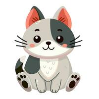 gato con manchas vector