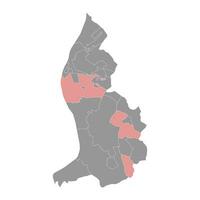 Schaan municipality map, administrative division of Liechtenstein. Vector illustration.