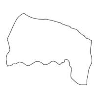 Sirte district map, administrative division of Libya. Vector illustration.