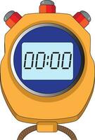 un digital reloj vector