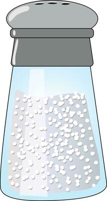 A salt container