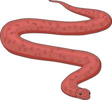 un serpiente deslizándose vector