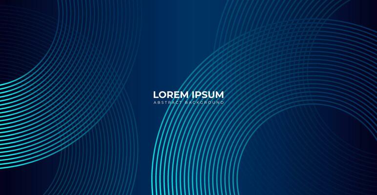 Futuristic technology concept Modern shiny blue diagonal rounded lines pattern glowing geometric lines abstract background. use to poster, banner, brochure, corporate, website and web banner.