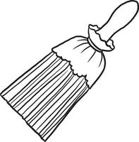 ilustración tareas del hogar limpiar trabajo limpiador equipo casa Escoba vector