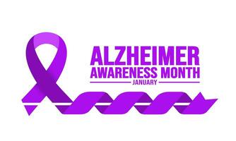 January is Alzheimer Awareness Month background template. Holiday concept. background, banner, placard, card, and poster design template with text inscription and standard color. vector illustration.