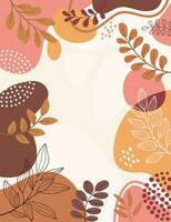 Design banner frame flower Spring background with beautiful. flower background for design. Colorful background with tropical plants vector
