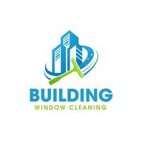 Building Cleaning Service Logo Symbol Icon Design Template vector