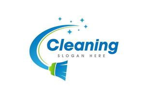 limpieza Servicio negocio logo símbolo icono diseño. resumen Escoba o barrer vector icono símbolo