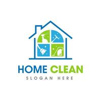casa limpieza Servicio negocio logo símbolo icono diseño modelo vector
