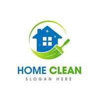 House Cleaning Service Business Logo Symbol Icon Design Template vector