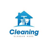 House Cleaning Service Business Logo Symbol Icon Design Template vector