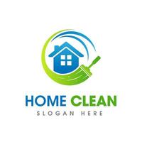 House Cleaning Service Business Logo Symbol Icon Design Template vector