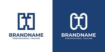 Modern Letter HT Monogram Logo, suitable for business with HT or TH initials vector