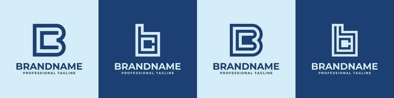 Letter BC Logo Set, suitable for business with CB or BC initials vector