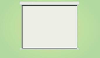 Screen Projector Presentation Board isolated gradient background vector