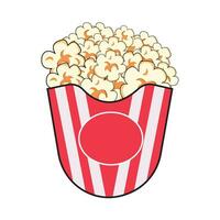 popcorn cinema illustration vector