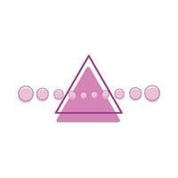 geometric triangle   illustration vector