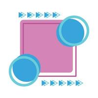 geometric rectangle  illustration vector