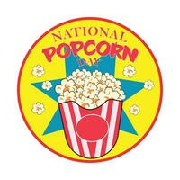 popcorn banner illustration vector