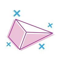 geometric prism  illustration vector