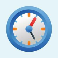 reloj, vector, ilustración vector